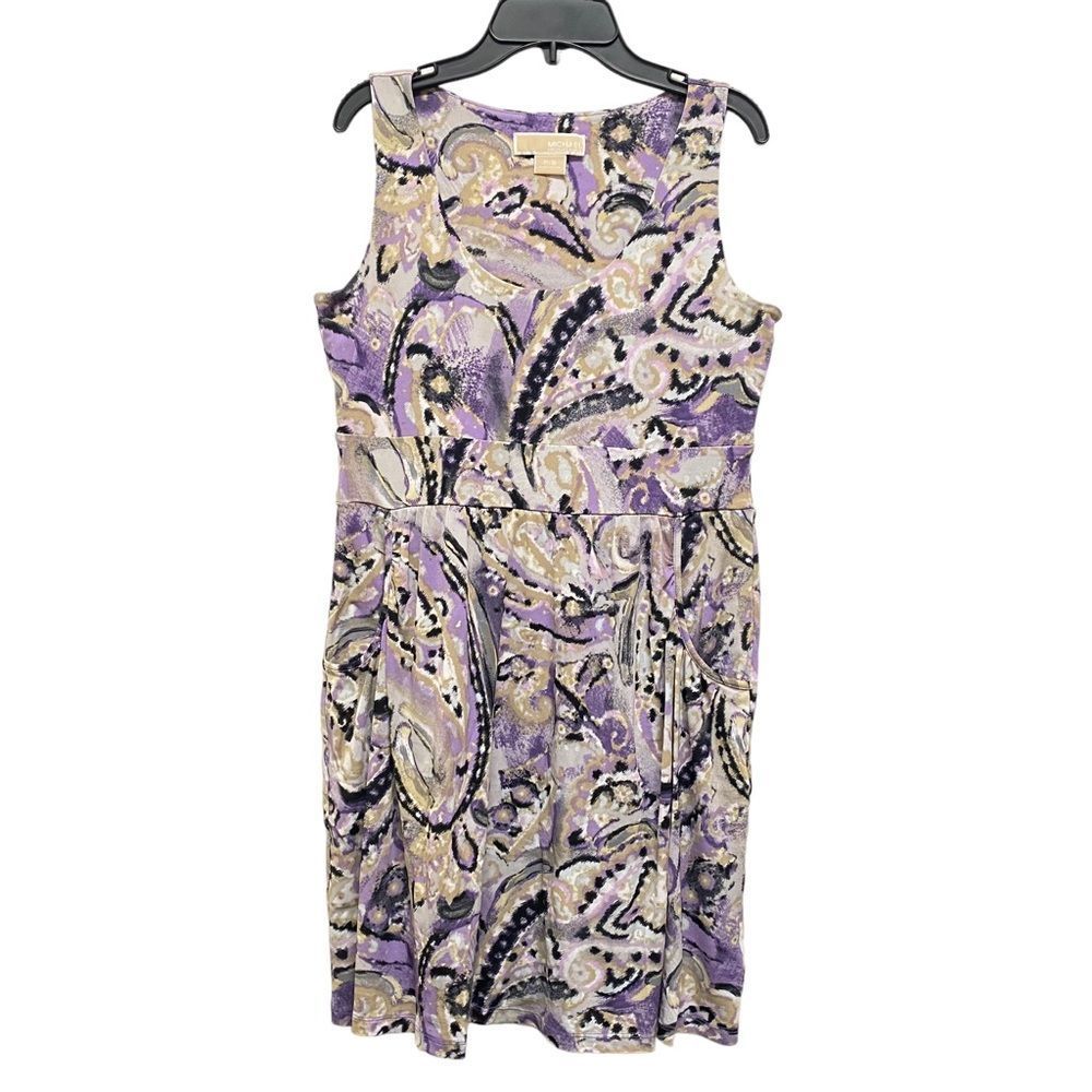MICHAEL Michael Kors Women's S | P Sleeveless Pockets Paisley Mini Dress